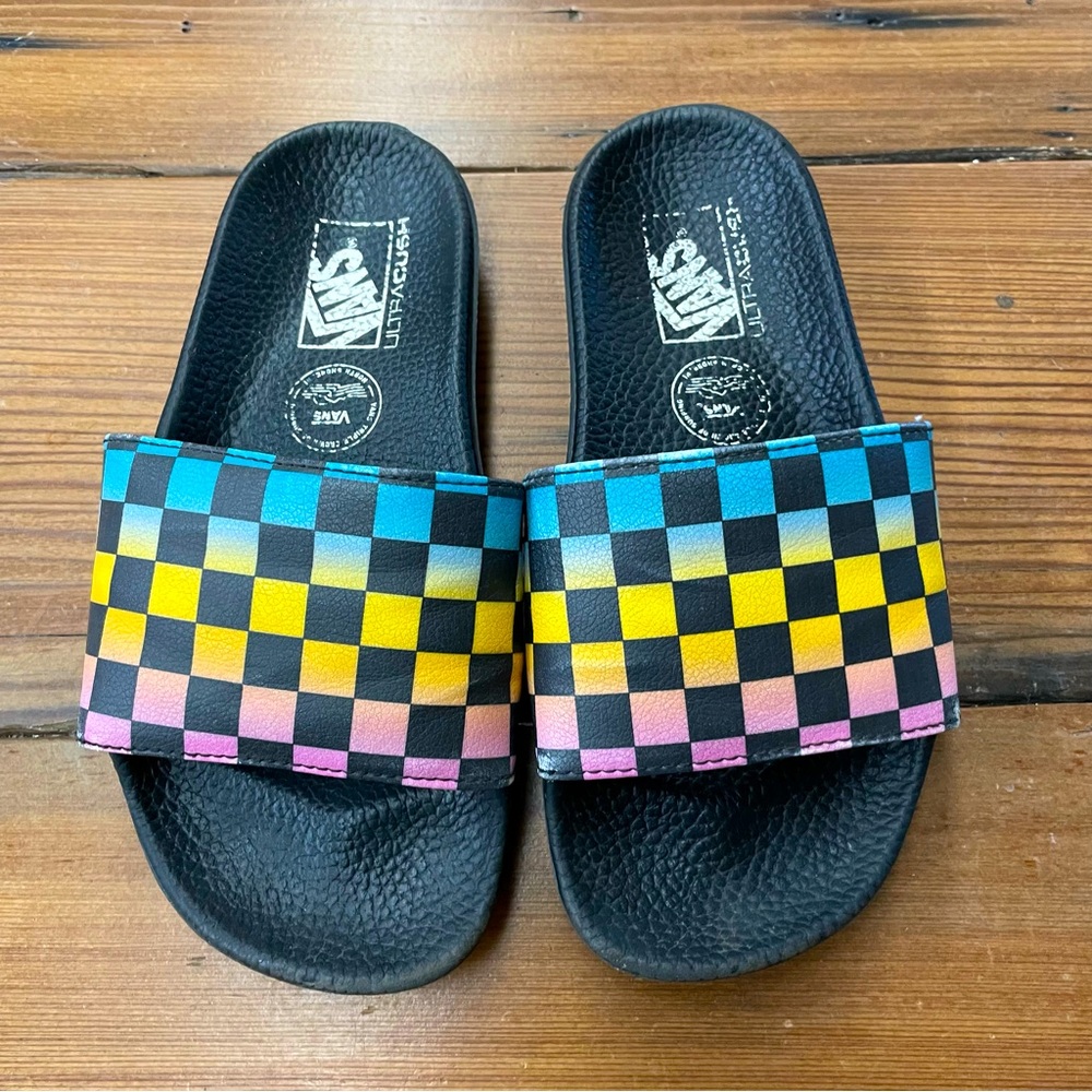 VANS - rainbow slides - youth 5 - see photos